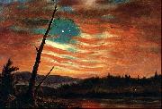 Frederick Edwin Church Our Banner in the Sky oil painting artist